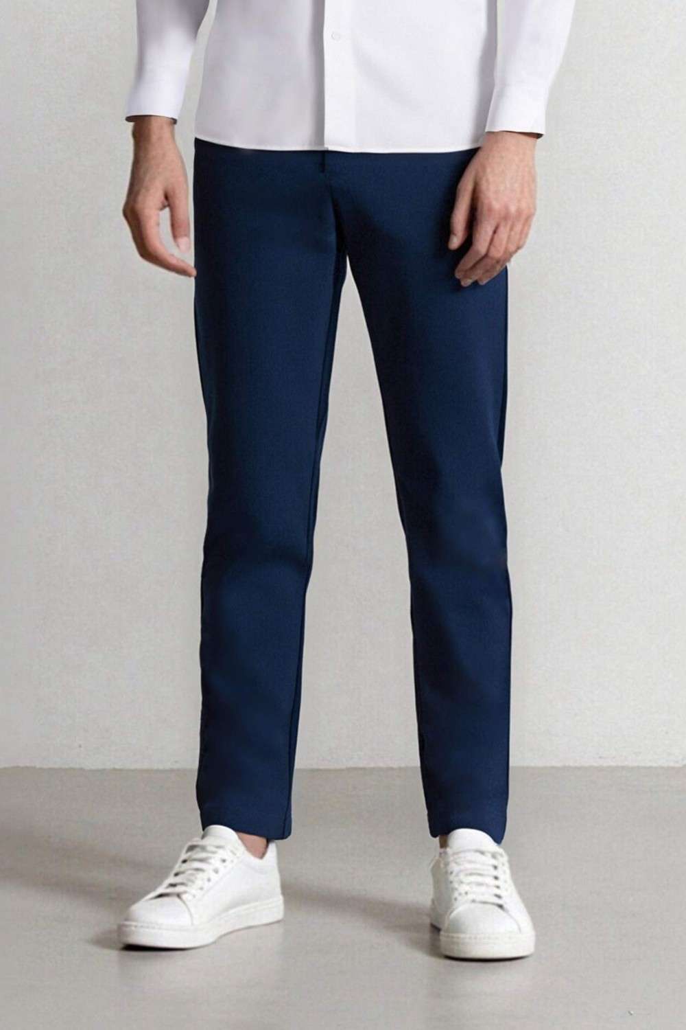 DeFacto Tailored Fit Düz Paça Her Yöne Esneyen Yumuşak Tuşe Cepli Pantolon C7508AX25SP