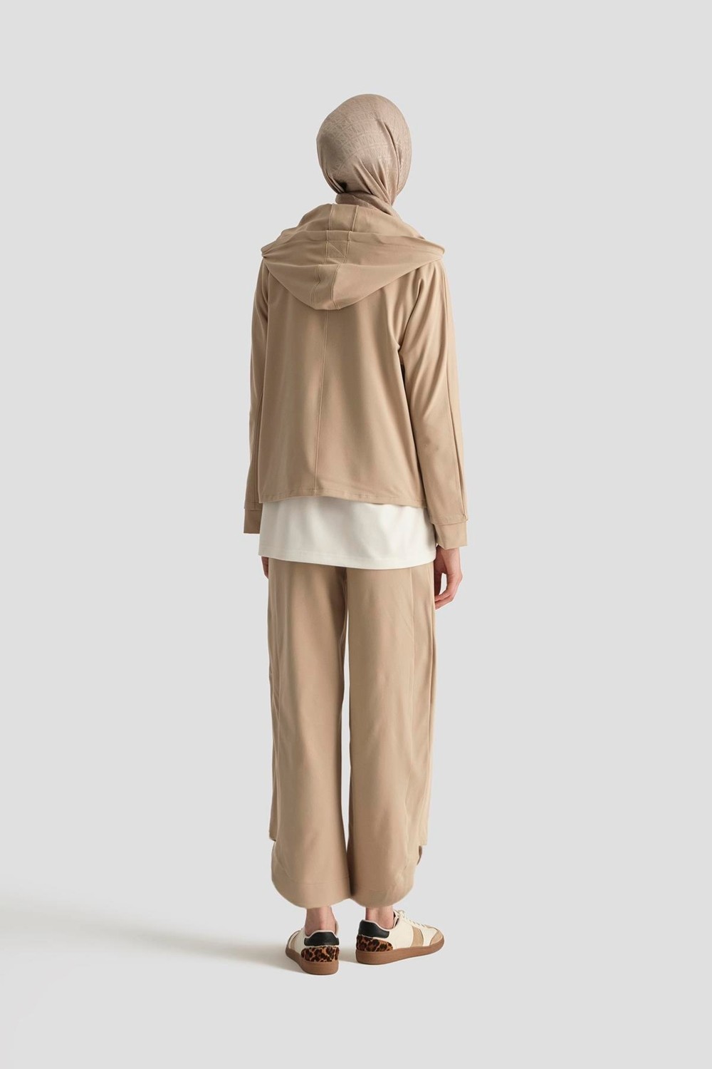 Armine Örme Pantolon 25YD2817 Vizon görsel 4