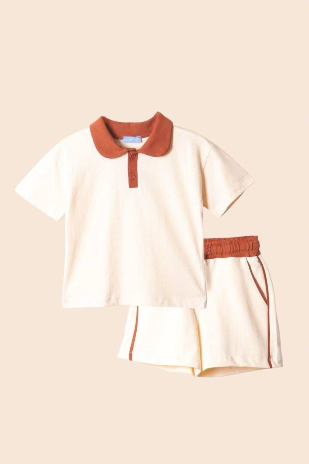 2kids2mom La'ciel Paris Polo Yaka Tshirt ve Şortlu Erkek Çocuk Takım (2-7 Yaş)