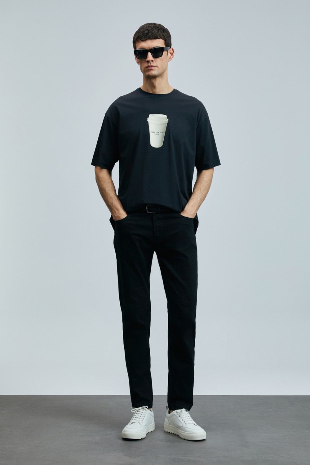 Lufian Anton Smart Jean Erkek Pantolon Slim Fit Siyah