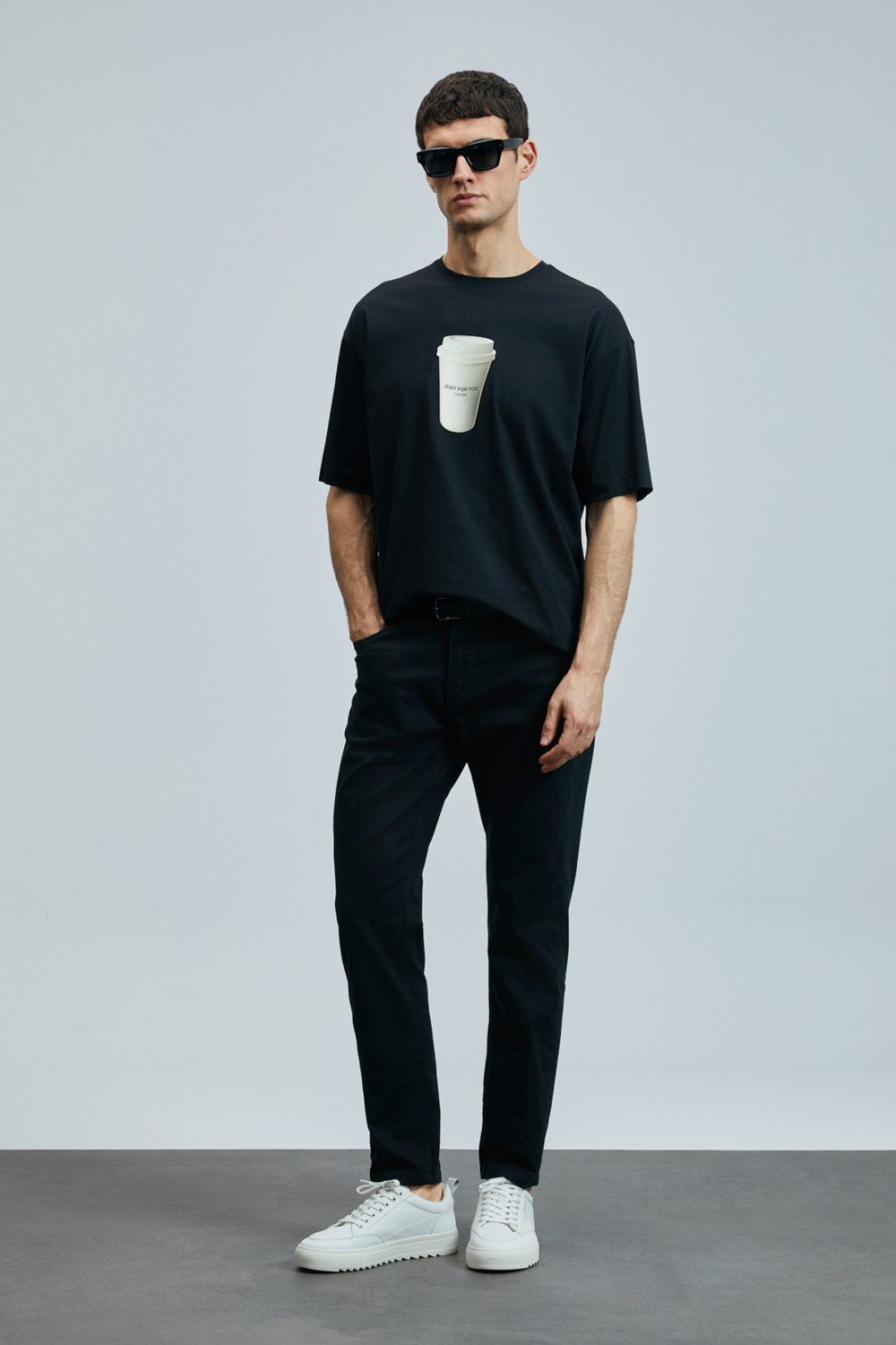 Lufian Anton Smart Jean Erkek Pantolon Slim Fit Siyah görsel 5