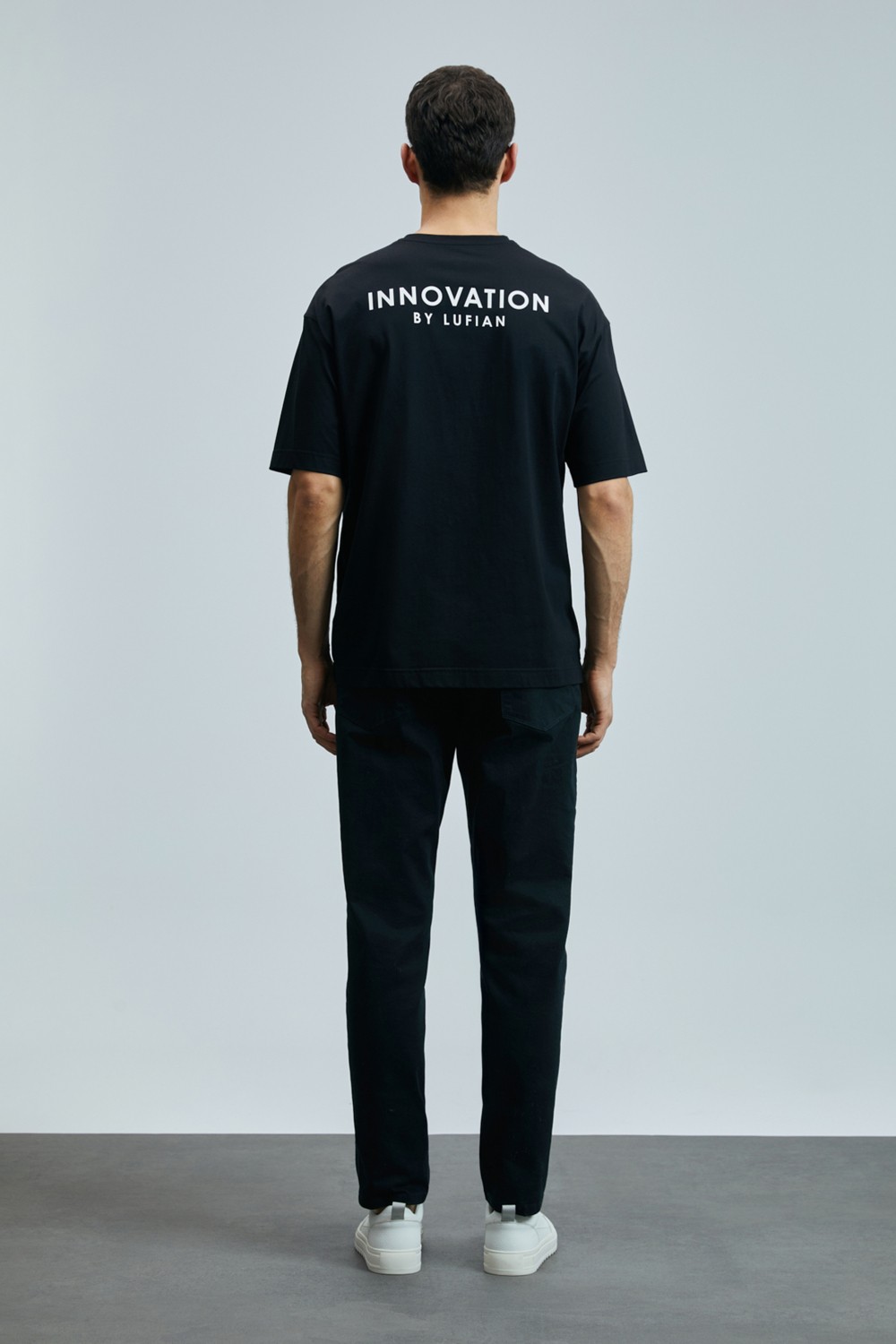 Lufian Anton Smart Jean Erkek Pantolon Slim Fit Siyah görsel 6