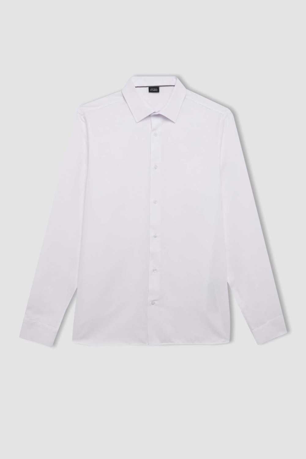 DeFacto Modern Fit Polo Yaka Poplin Uzun Kollu Gömlek R4340AZNS görsel 7