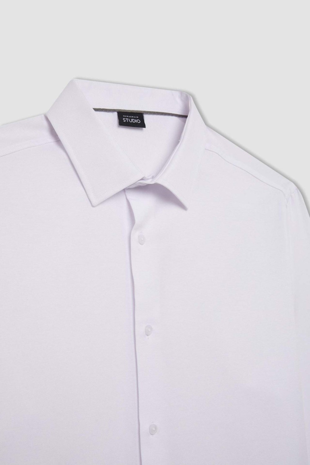 DeFacto Modern Fit Polo Yaka Poplin Uzun Kollu Gömlek R4340AZNS görsel 8