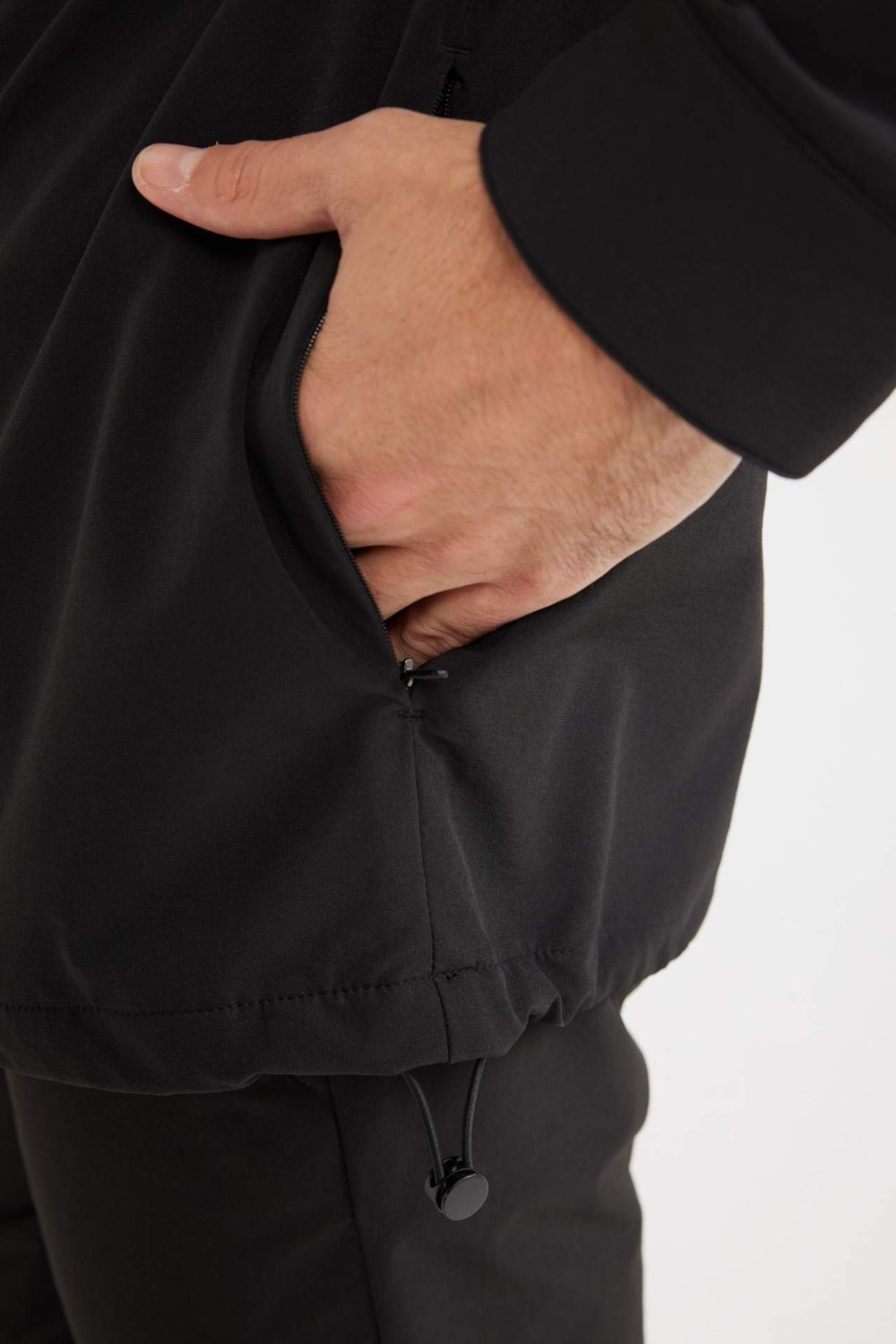 DeFacto Kırışmaz Regular Fit Polo Yaka Çıtçıt Kapamalı Cepli Teknik Gömlek Ceket B7396AX25SP görsel 8