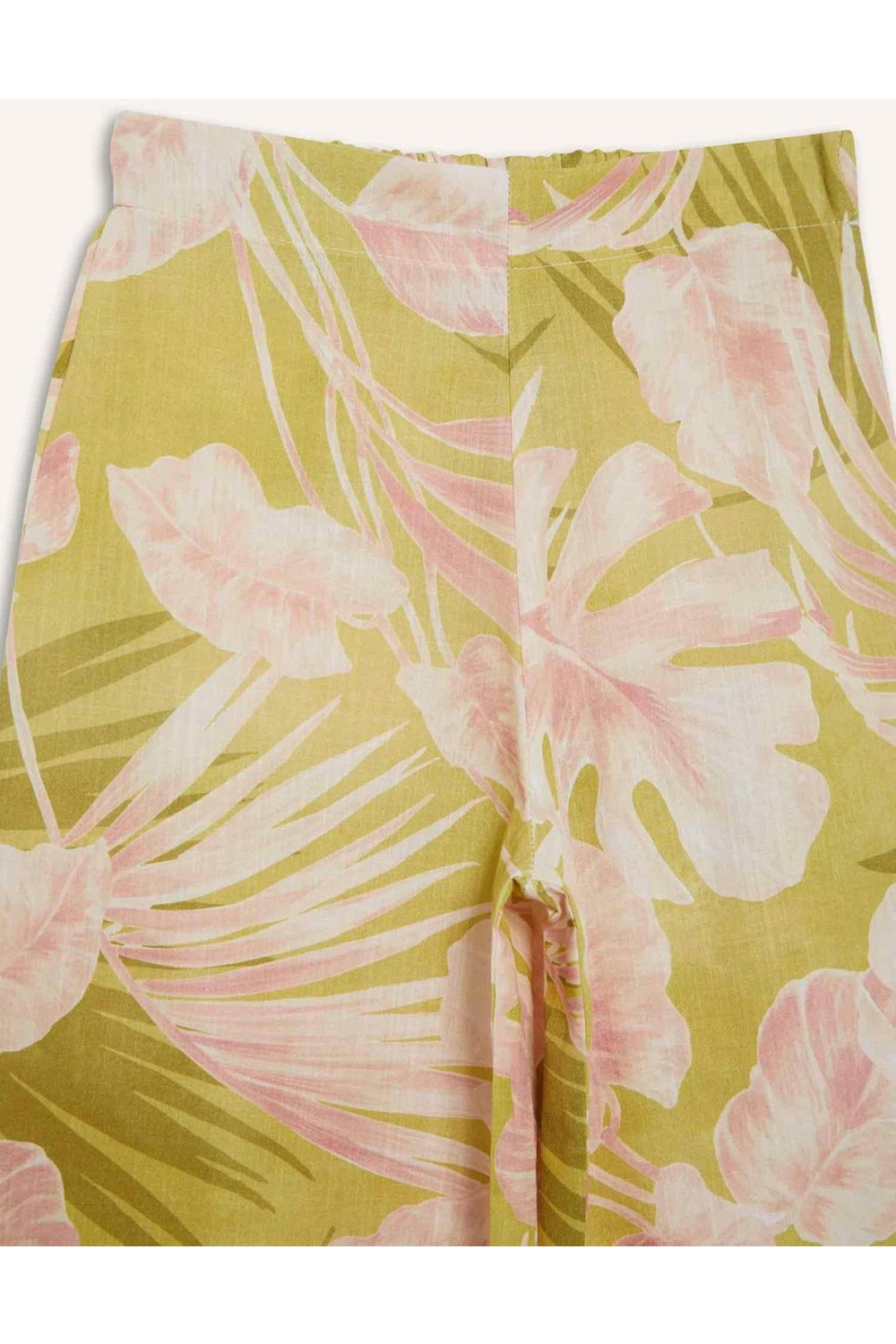 DeFacto %100 Pamuk Wide Leg Geniş Paça Desenli Beli Lastikli Pantolon Kız Çocuk D7610A825SM görsel 8