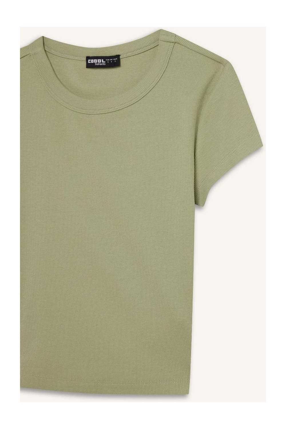 DeFacto Fitted Basic Fitilli Kaşkorse Tişört E0287AX25SM görsel 7