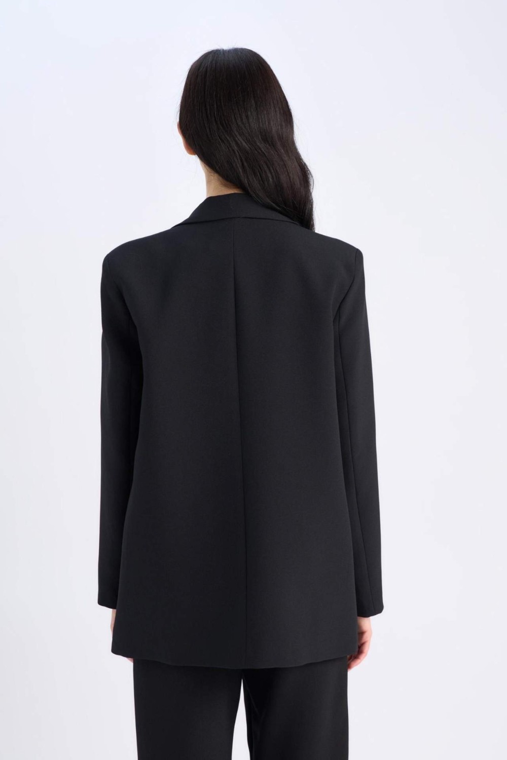DeFacto Oversize Ceket Yaka Blazer Ceket C2457AX25SP görsel 8