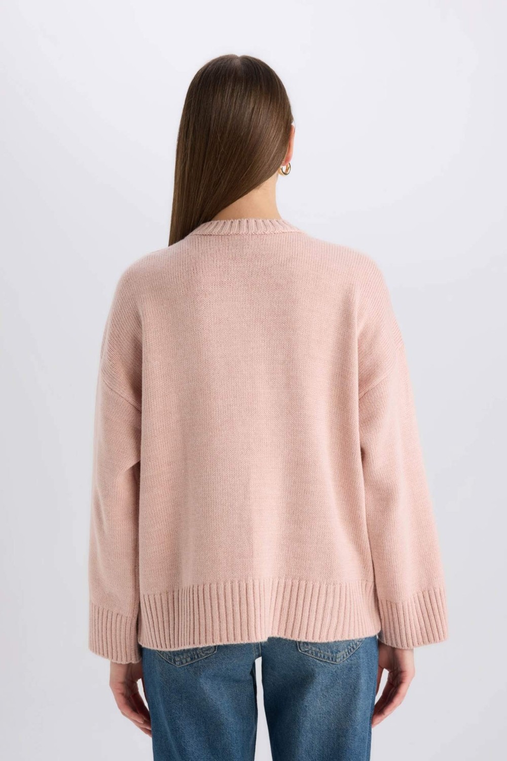 DeFacto Oversize Basic Triko Kazak D0036AX25SP görsel 6