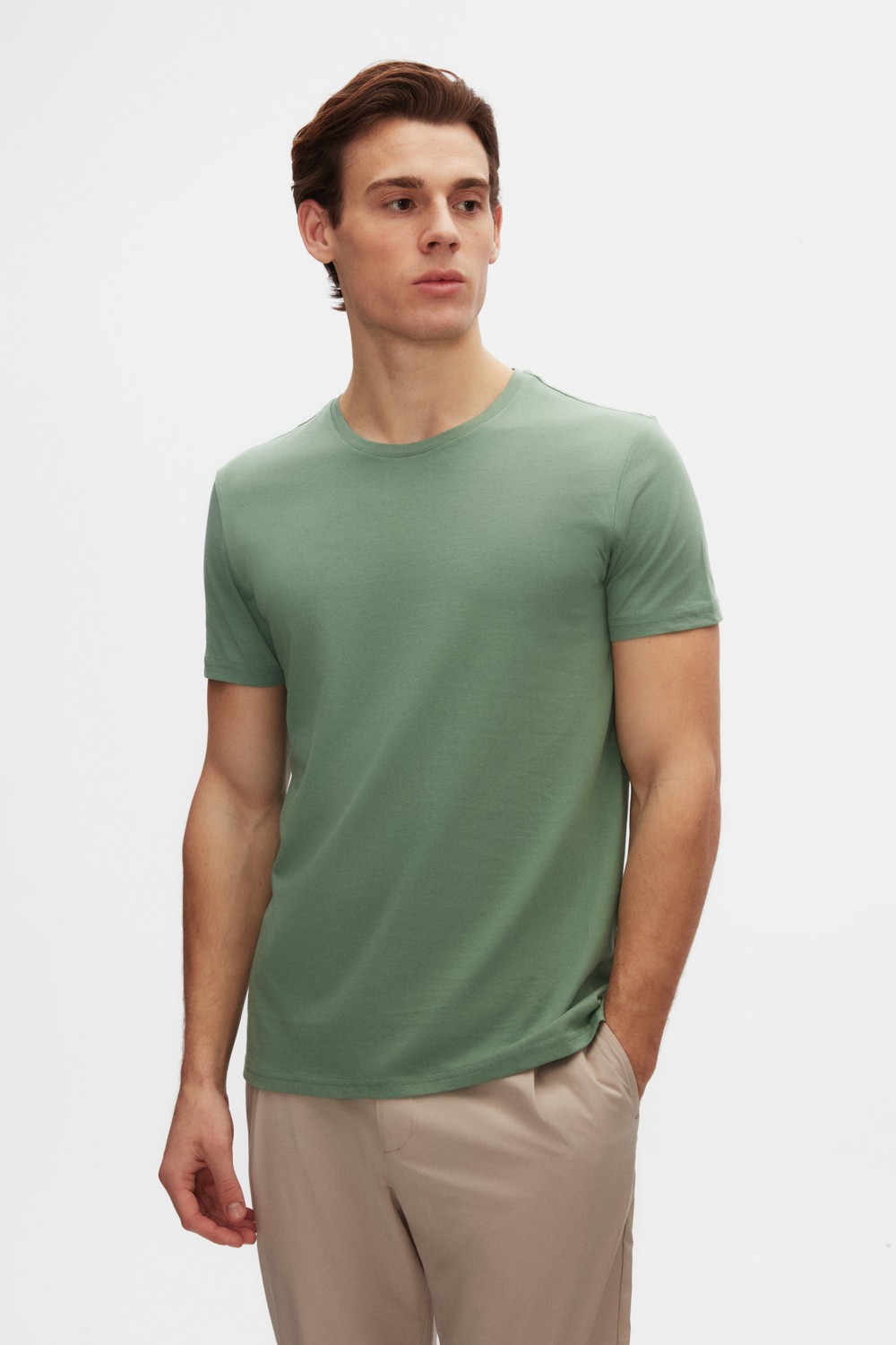 D'S Damat Slim Fit Lacivert Bisiklet Yaka %100 Pamuklu Nefes Alabilen T-shirt 4HC141996753M