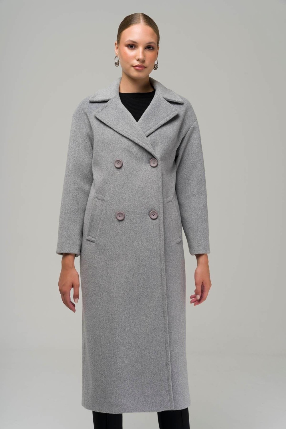 Olcay Kruvaze Ara Boy Oversize Kaban A.gri 3860-Y görsel 2