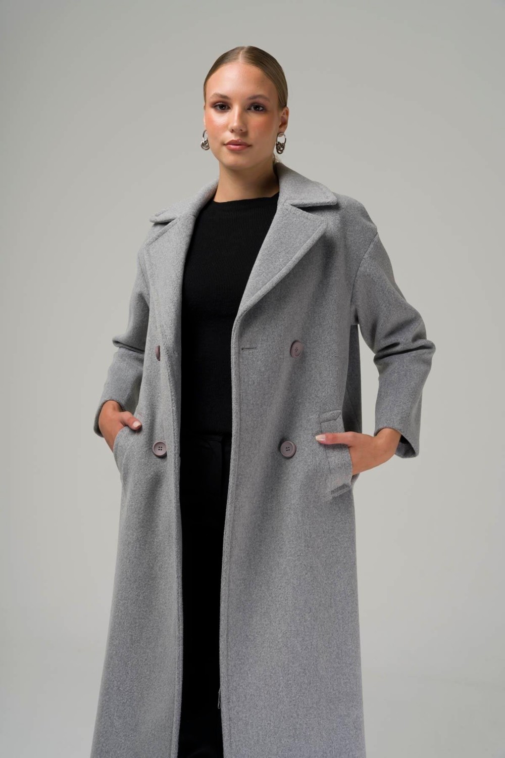 Olcay Kruvaze Ara Boy Oversize Kaban A.gri 3860-Y görsel 3