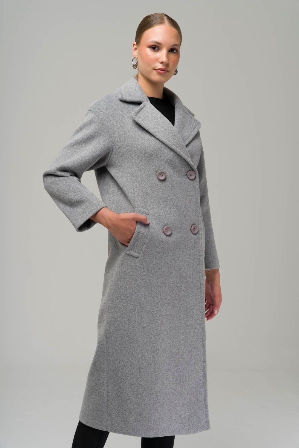 Olcay Kruvaze Ara Boy Oversize Kaban A.gri 3860-Y görsel 5