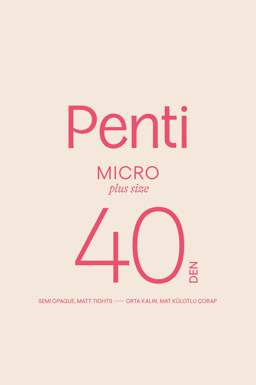 Penti Siyah Micro 40 Maxi Külotlu Çorap-Pentilicious görsel 5