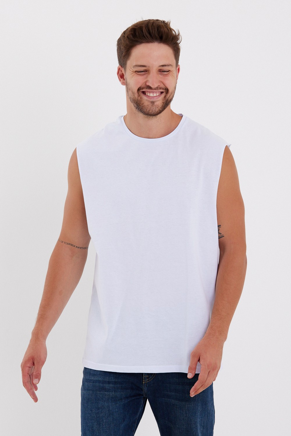 Superlife Bisiklet Yaka Kolsuz Tshirt