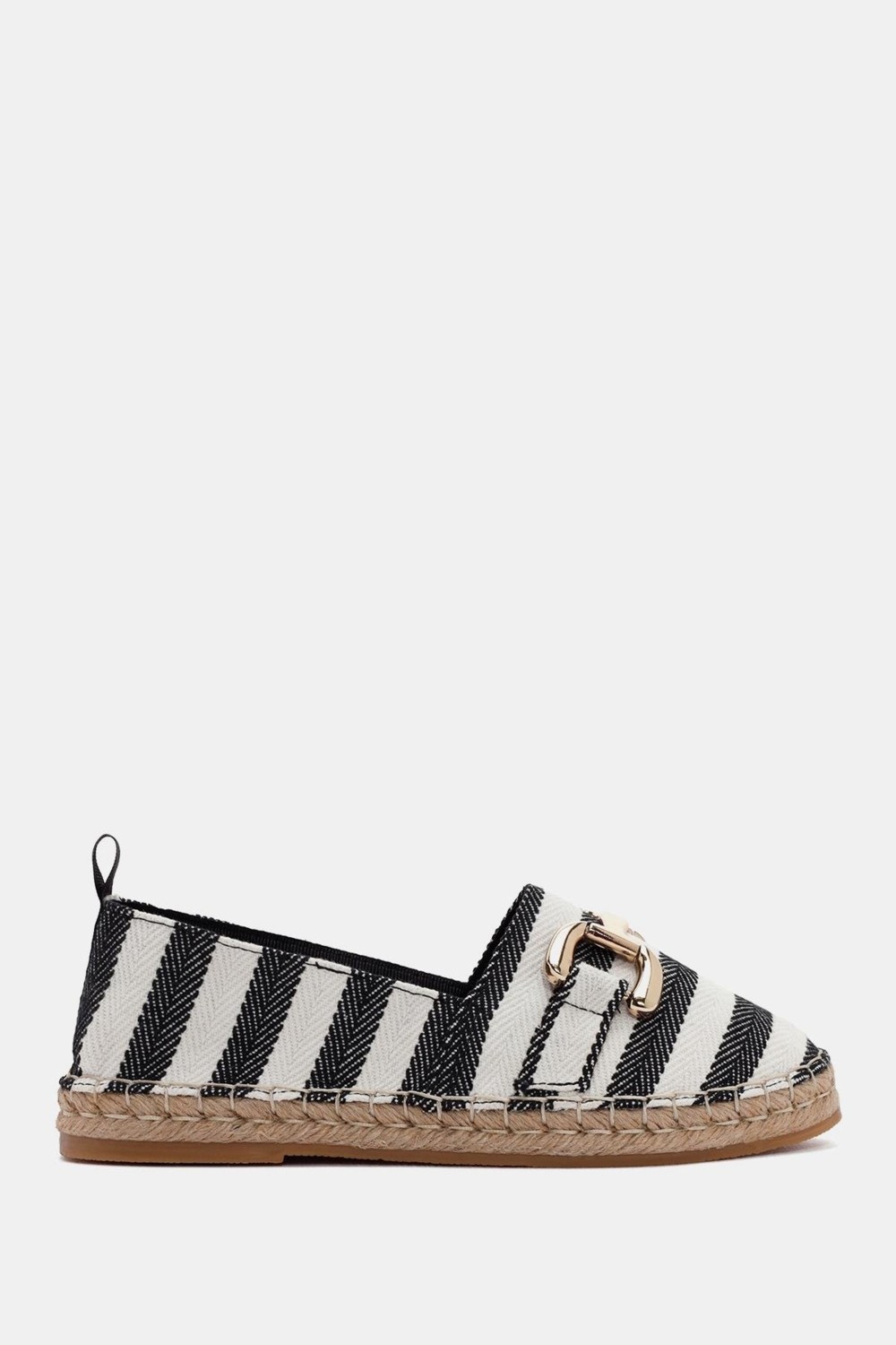 Be Style Aria Kadın Siyah Tokalı Bez Espadril