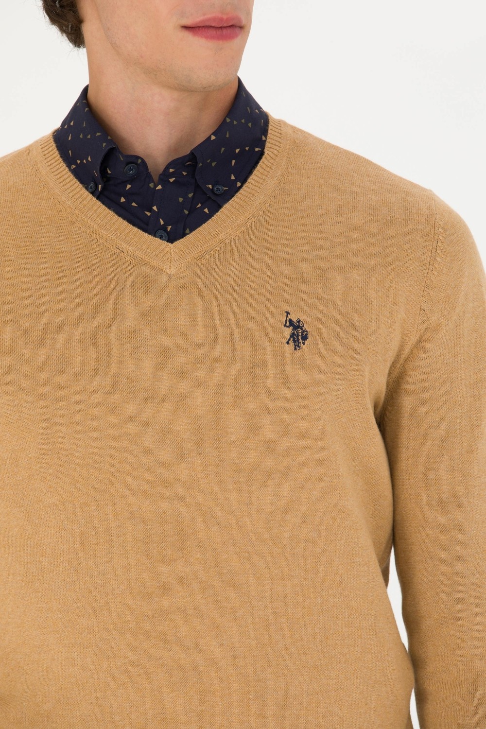 U.S. Polo Assn. Erkek Siyah Kazak /Triko 50275819-VR046 görsel 7
