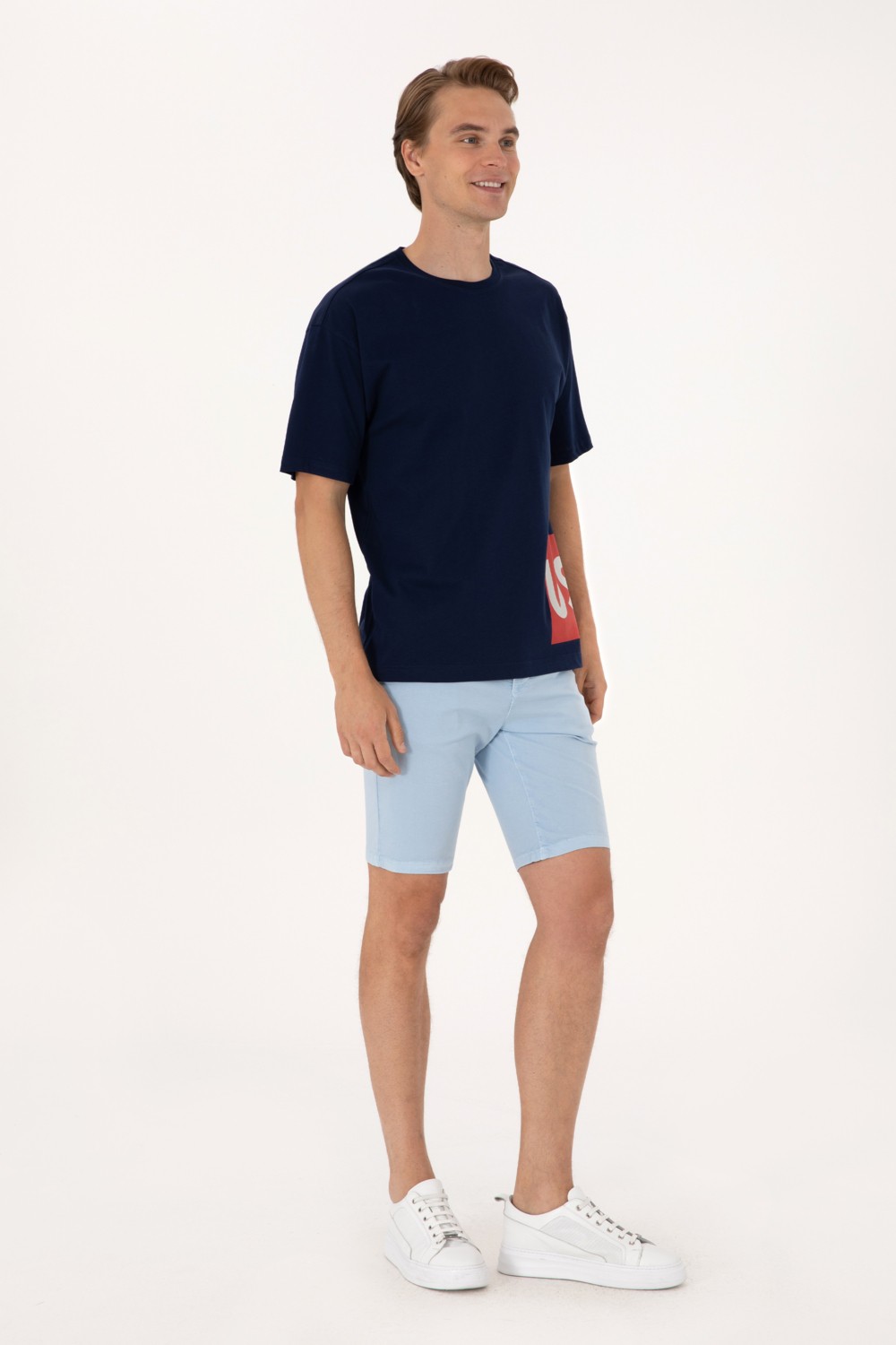 U.S. Polo Assn. Erkek Açık Mavi Dokuma Şort 50299183-VR003 görsel 3