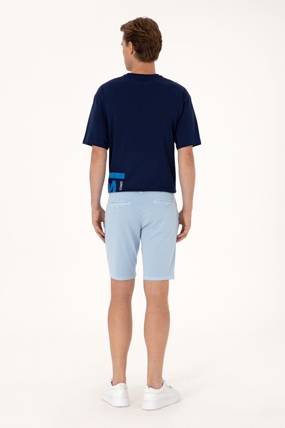 U.S. Polo Assn. Erkek Açık Mavi Dokuma Şort 50299183-VR003 görsel 4