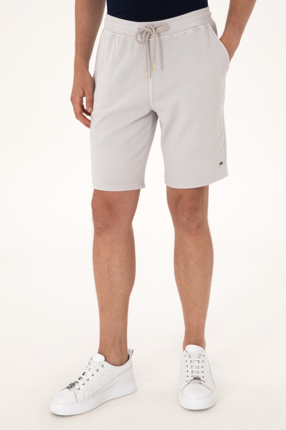 U.S. Polo Assn. Erkek Mavi Örme Şort 50298082-VR036 görsel 2