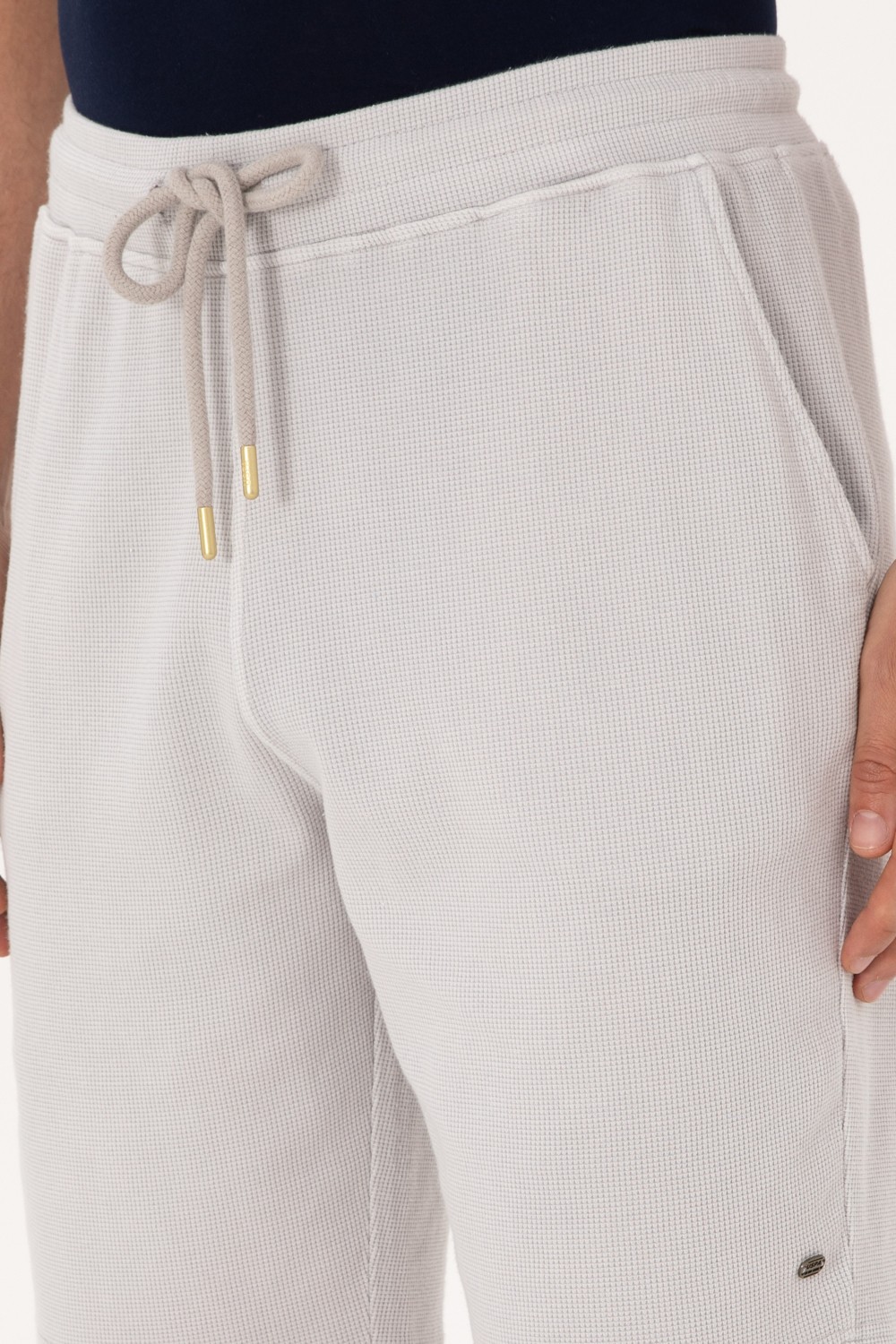 U.S. Polo Assn. Erkek Mavi Örme Şort 50298082-VR036 görsel 5
