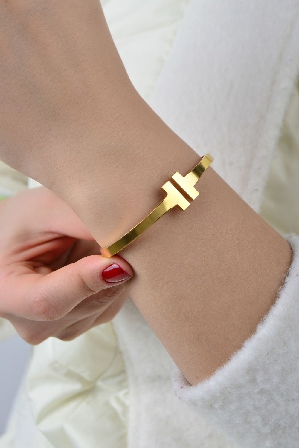 Kuyumcu Nurettin 9 gr (Gram) T Kelepçee 22 Ayar Altın