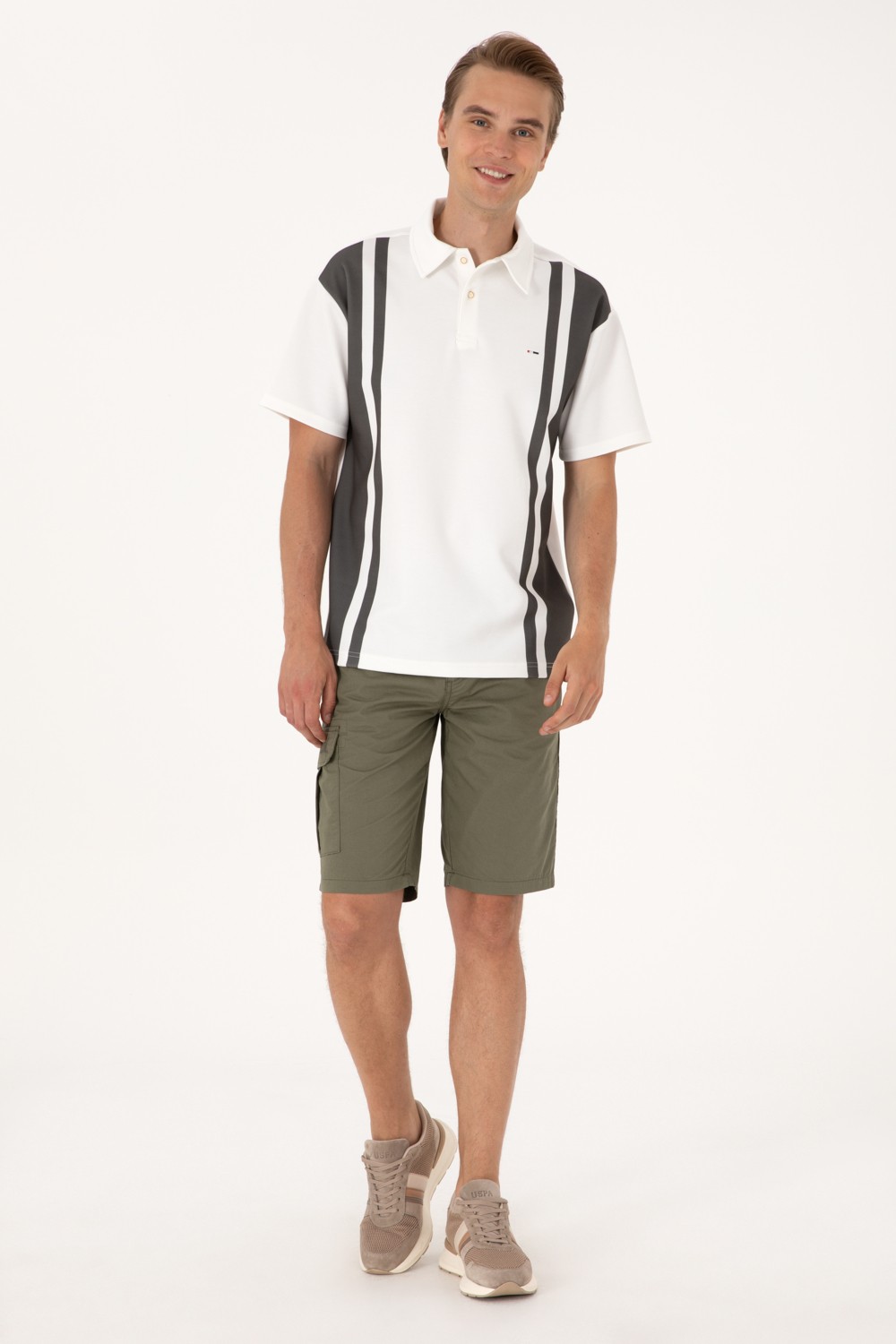 U.S. Polo Assn. Erkek Hardal Dokuma Şort 50300418-VR072