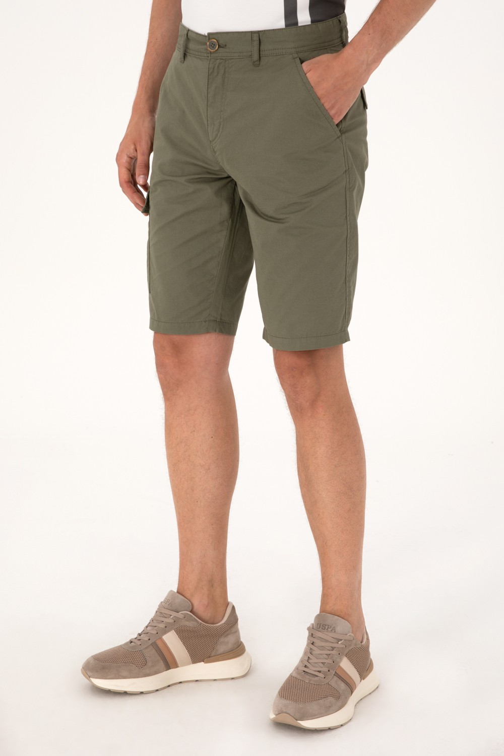 U.S. Polo Assn. Erkek Hardal Dokuma Şort 50300418-VR072 görsel 2