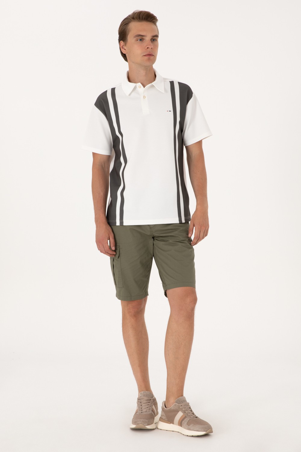 U.S. Polo Assn. Erkek Hardal Dokuma Şort 50300418-VR072 görsel 3