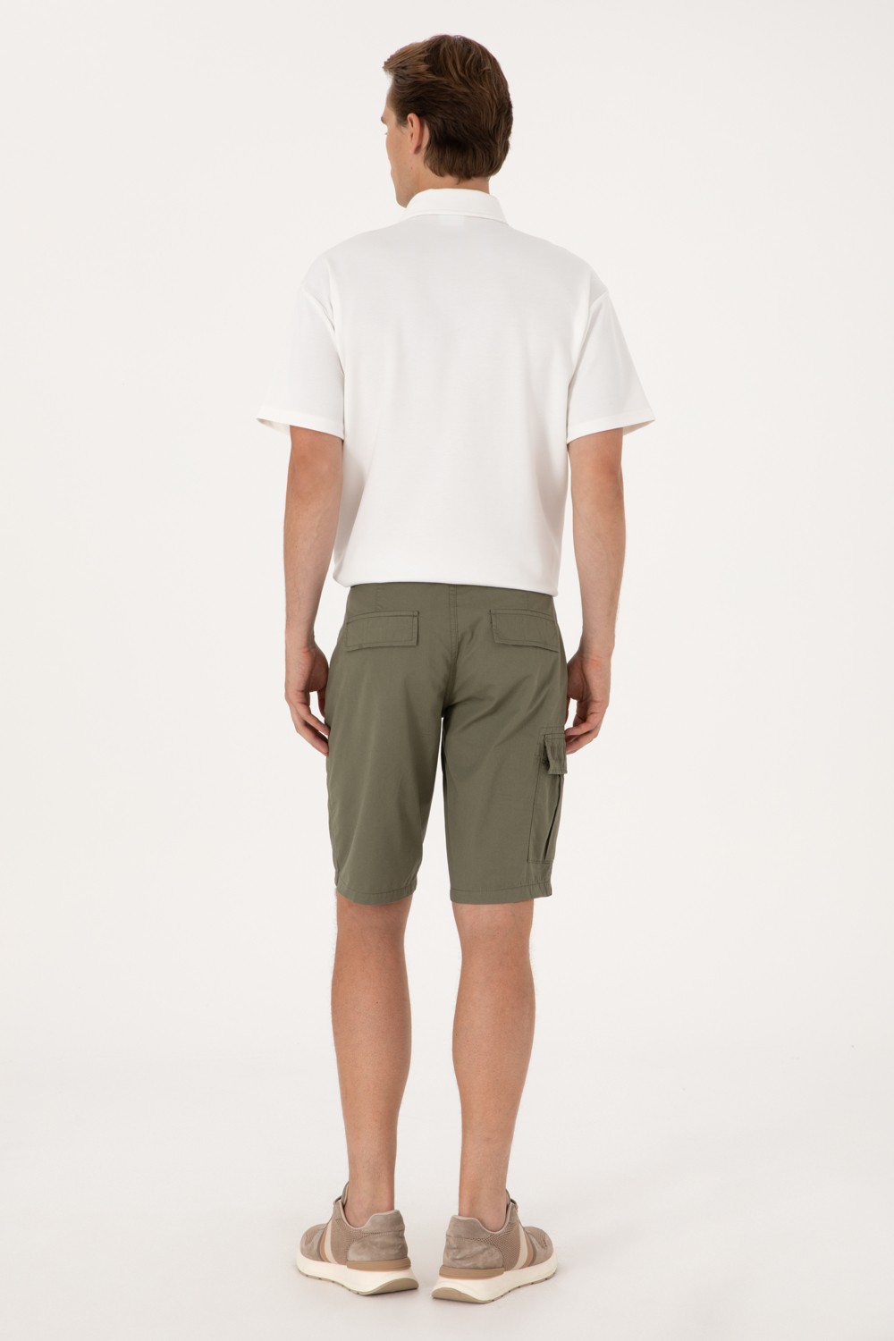 U.S. Polo Assn. Erkek Hardal Dokuma Şort 50300418-VR072 görsel 4