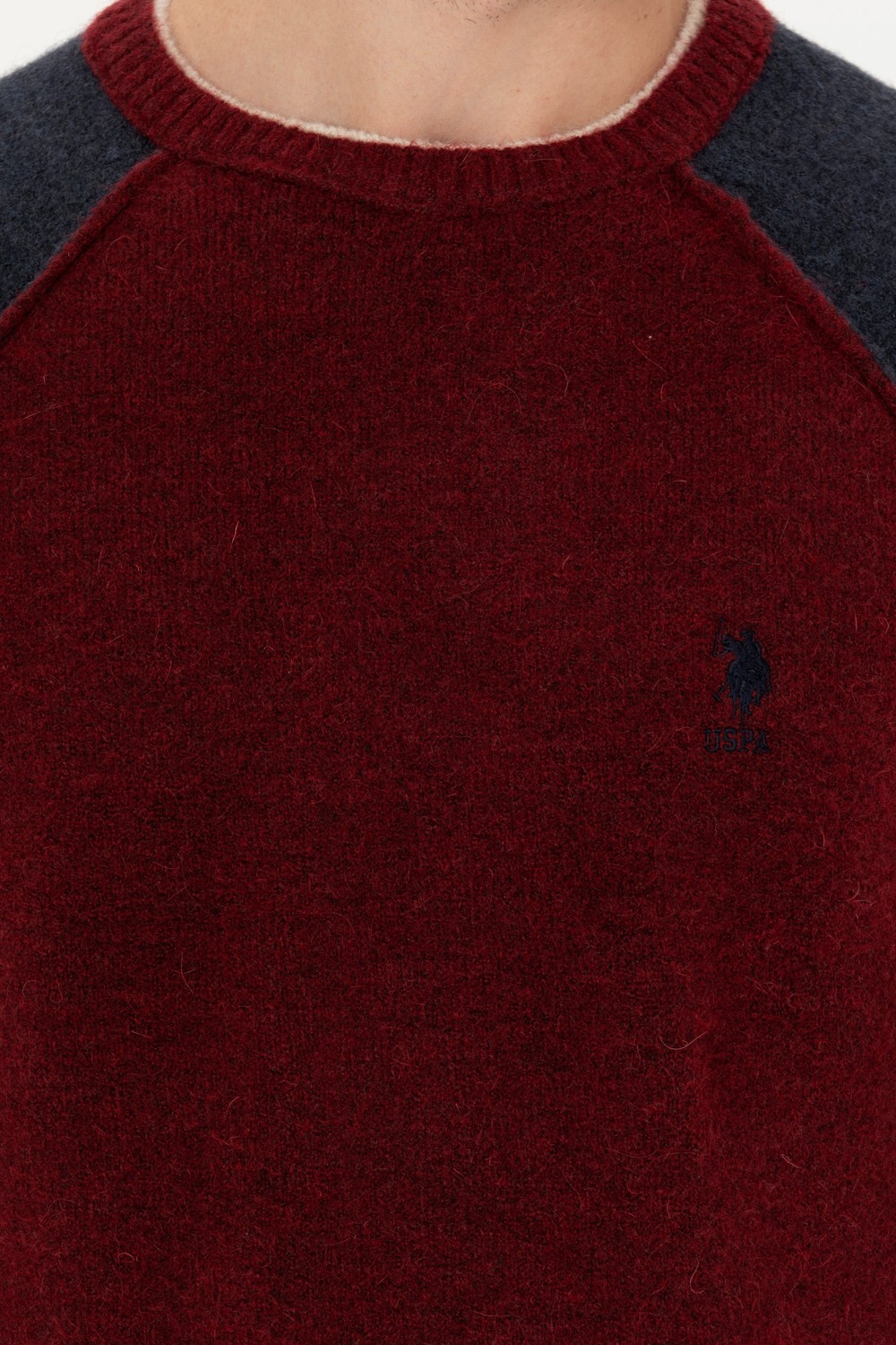 U.S. Polo Assn. Erkek Bordo Kazak /Triko 50271049-VR014 görsel 7