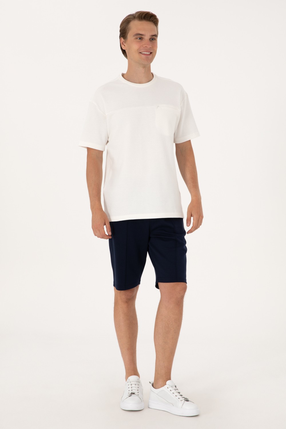U.S. Polo Assn. Erkek Siyah Örme Şort 50305925-VR046