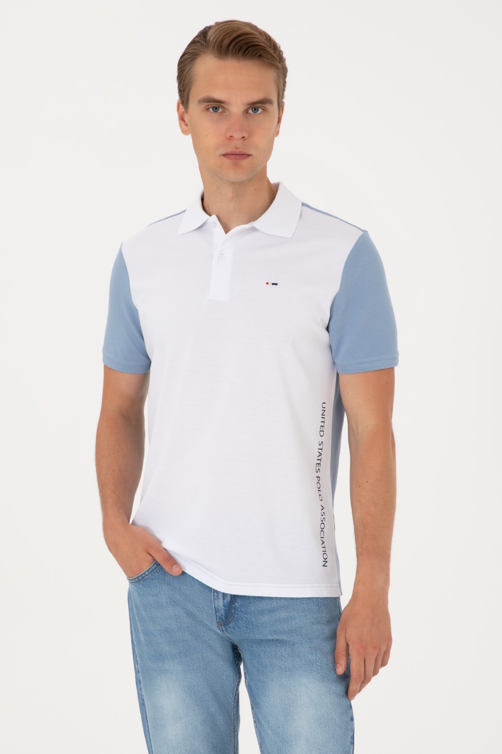 U.S. Polo Assn. Erkek Regular Fit Lacivert Polo Yaka Tişört 50306790-VR033