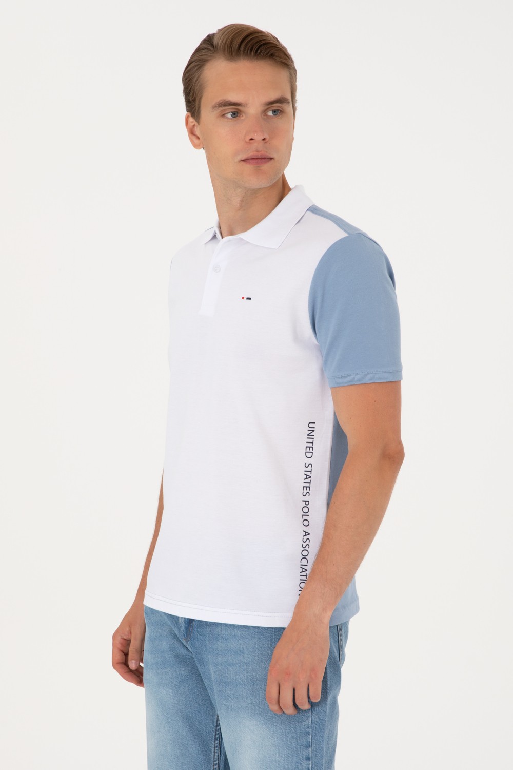 U.S. Polo Assn. Erkek Regular Fit Lacivert Polo Yaka Tişört 50306790-VR033 görsel 3