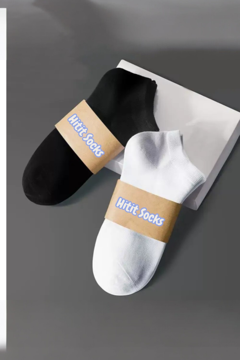 Hitit Socks Kadın 10 Çift Premium Kalite Yüksek Pamuklu Nefes Alan Patik Çorap Siyah-Beyaz görsel 2