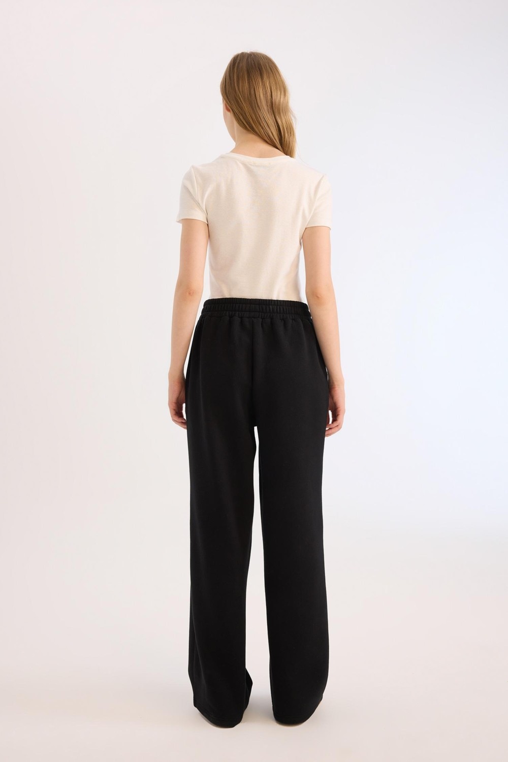 DeFacto Wide Leg Eşofman Altı Beli Lastikli Geniş Bol Paça B3345AX25SP görsel 6