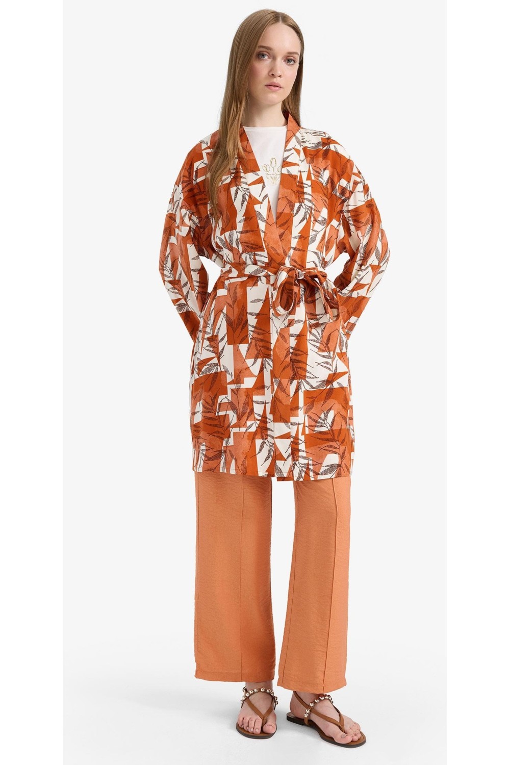 DeFacto Straight Fit Düz Paça Pantolon F0984AX25SM görsel 2