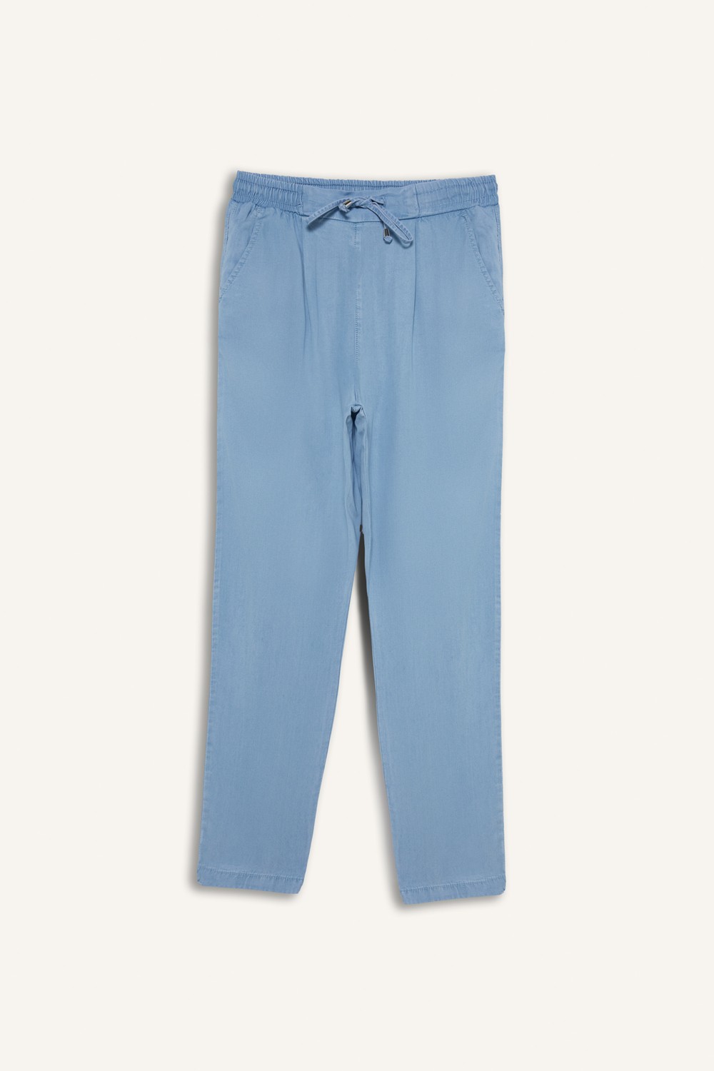DeFacto Pull On Carrot Fit Yüksek Bel Bilek Boy Akışkan Kumaş Yıkamalı Pantolon D8236AX25SM görsel 7