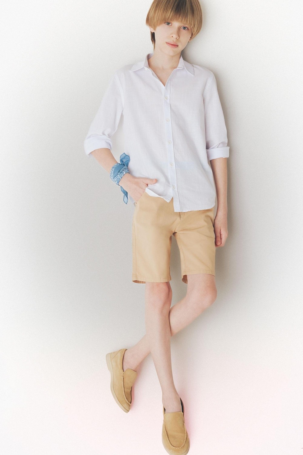 DeFacto %100 Pamuk Cepli Basic Gabardin Şort Erkek Çocuk C2955A825SM