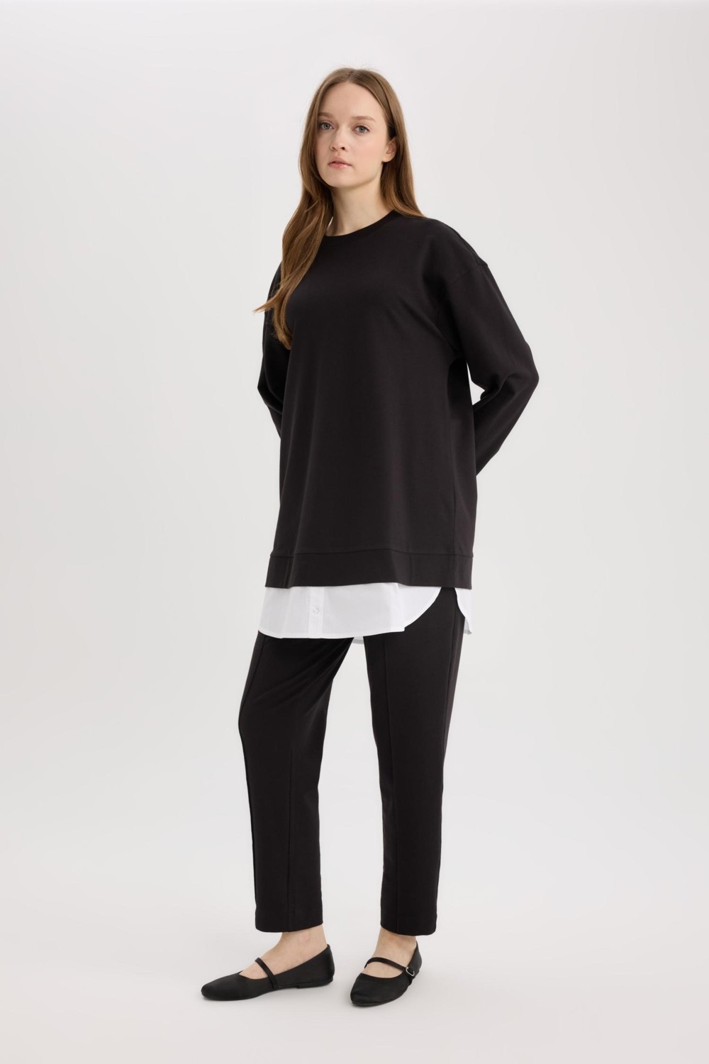 DeFacto Harem Basic Sweatshirt Kumaşı Pantolon D9363AX25SP