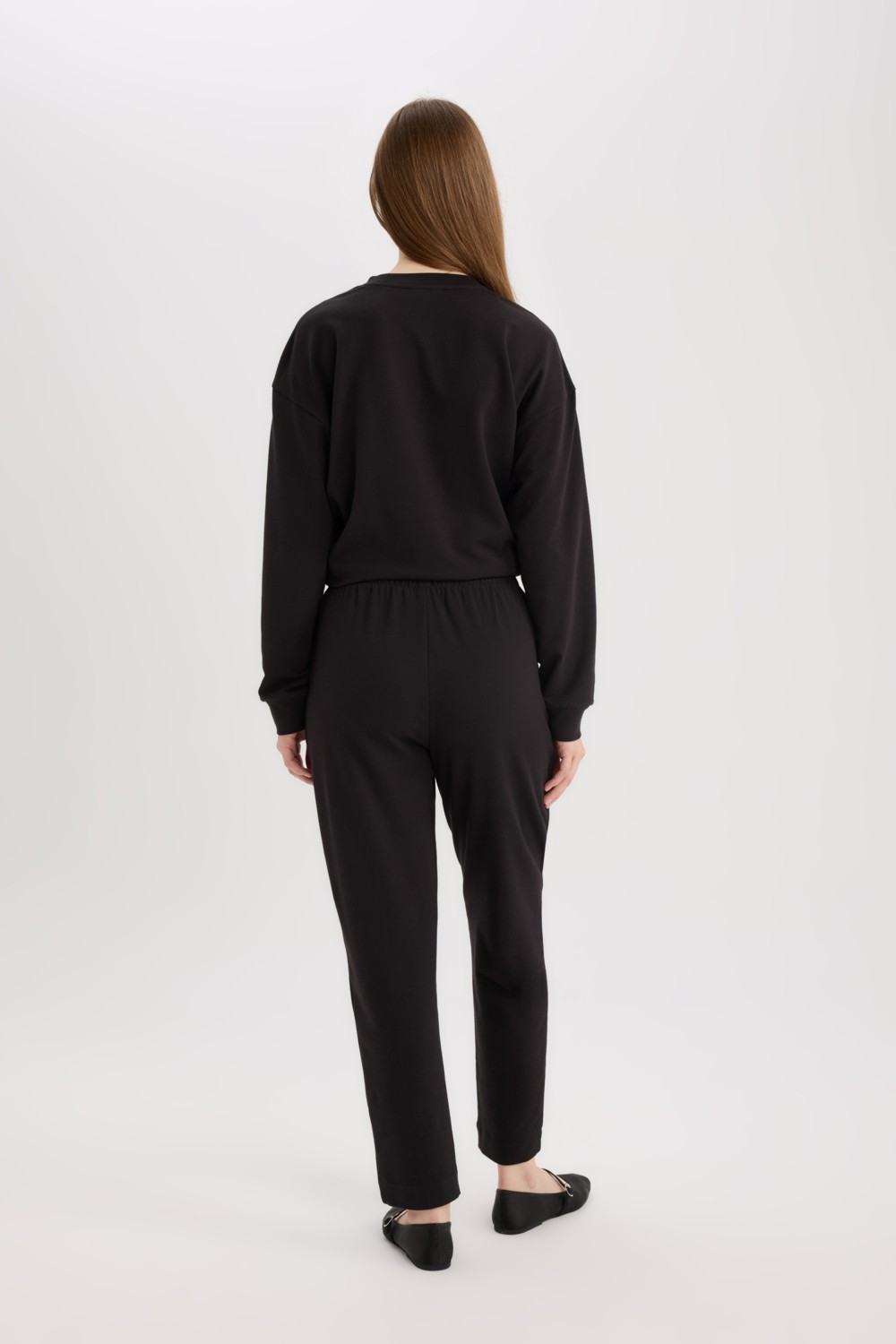 DeFacto Harem Basic Sweatshirt Kumaşı Pantolon D9363AX25SP görsel 5
