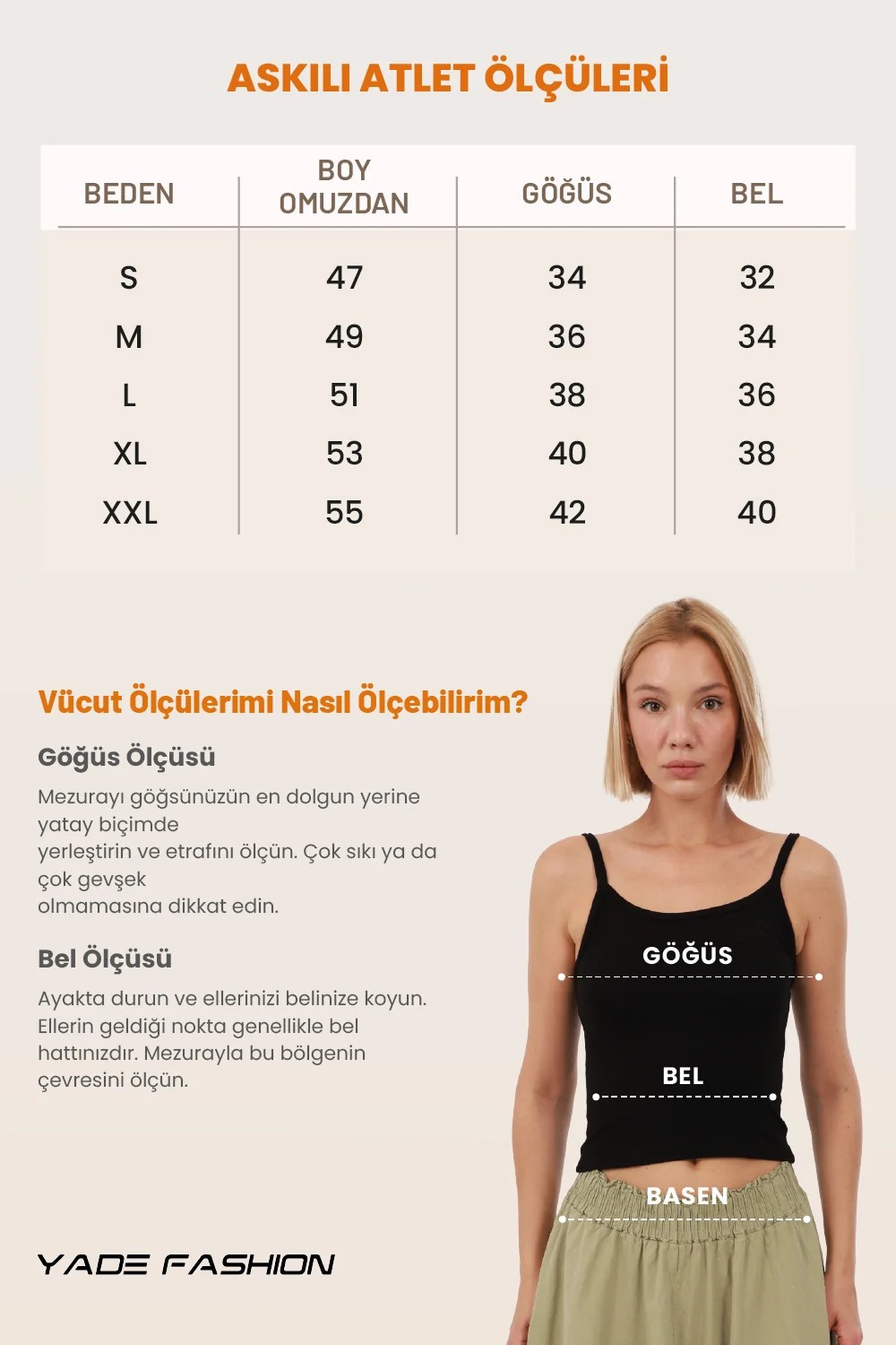 Yade Fashion Kadın Askılı Atlet 3’lü Set %95 Viskon Yumuşak Kumaş İnce Askılı Rahat Kalıp görsel 5
