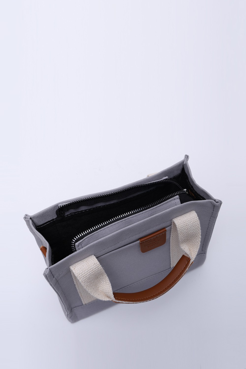 SHAKA Vizon SHK138 2 Bölmeli Kanvas Kumaş Ayarlanabilir Askılı Fermuarlı El, Kol ve Omuz Çantası U:17 G:24 E:10 cm görsel 5