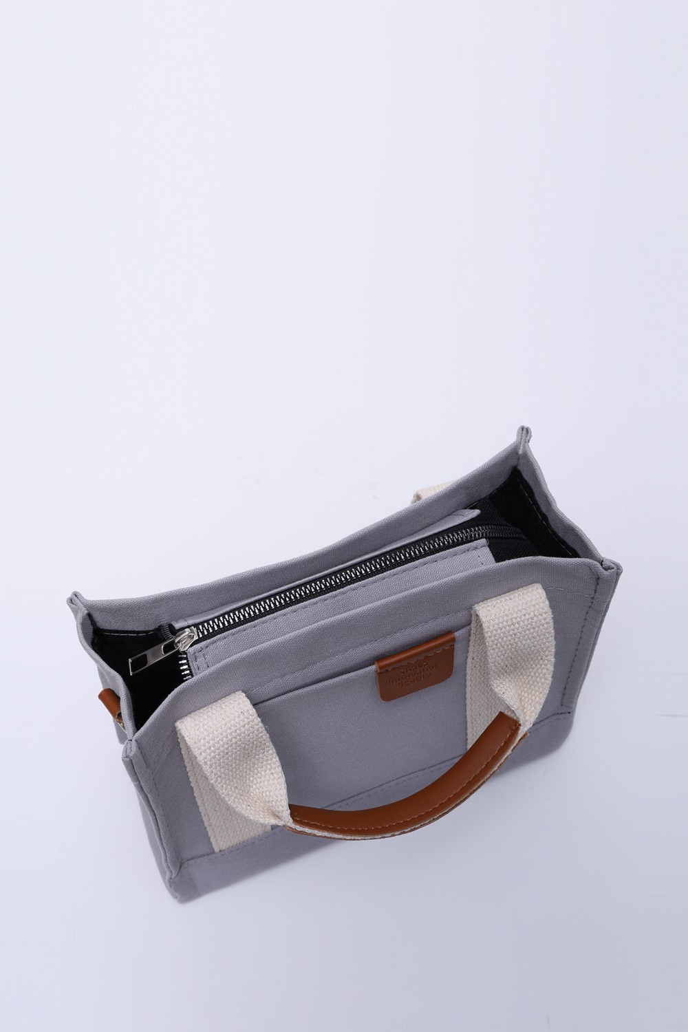 SHAKA Vizon SHK138 2 Bölmeli Kanvas Kumaş Ayarlanabilir Askılı Fermuarlı El, Kol ve Omuz Çantası U:17 G:24 E:10 cm görsel 6