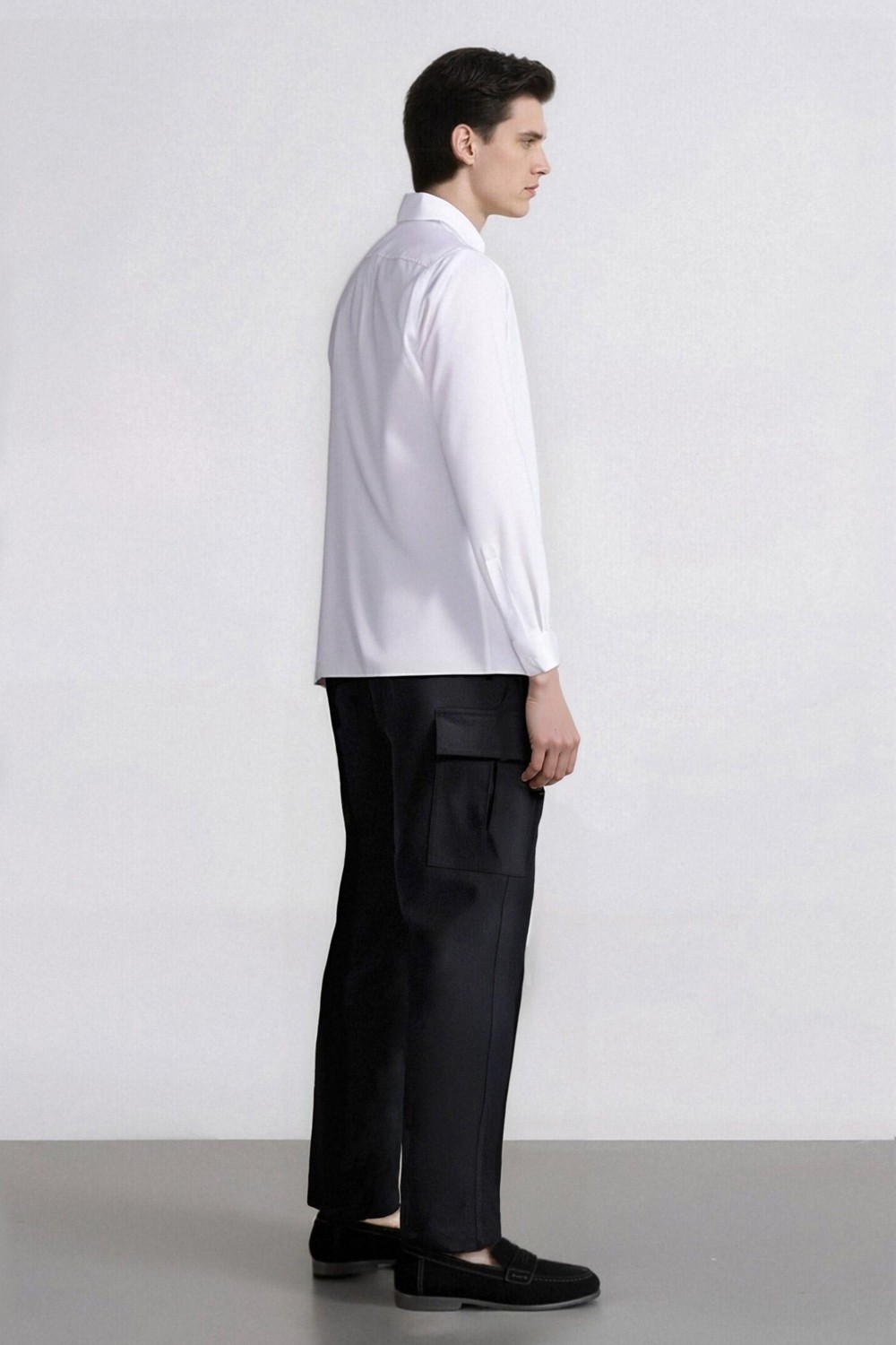 DeFacto Relax Fit Rahat Kesim Yazlık Pantolon Kargo Cepli Düz Paça D5967AX25SP görsel 5