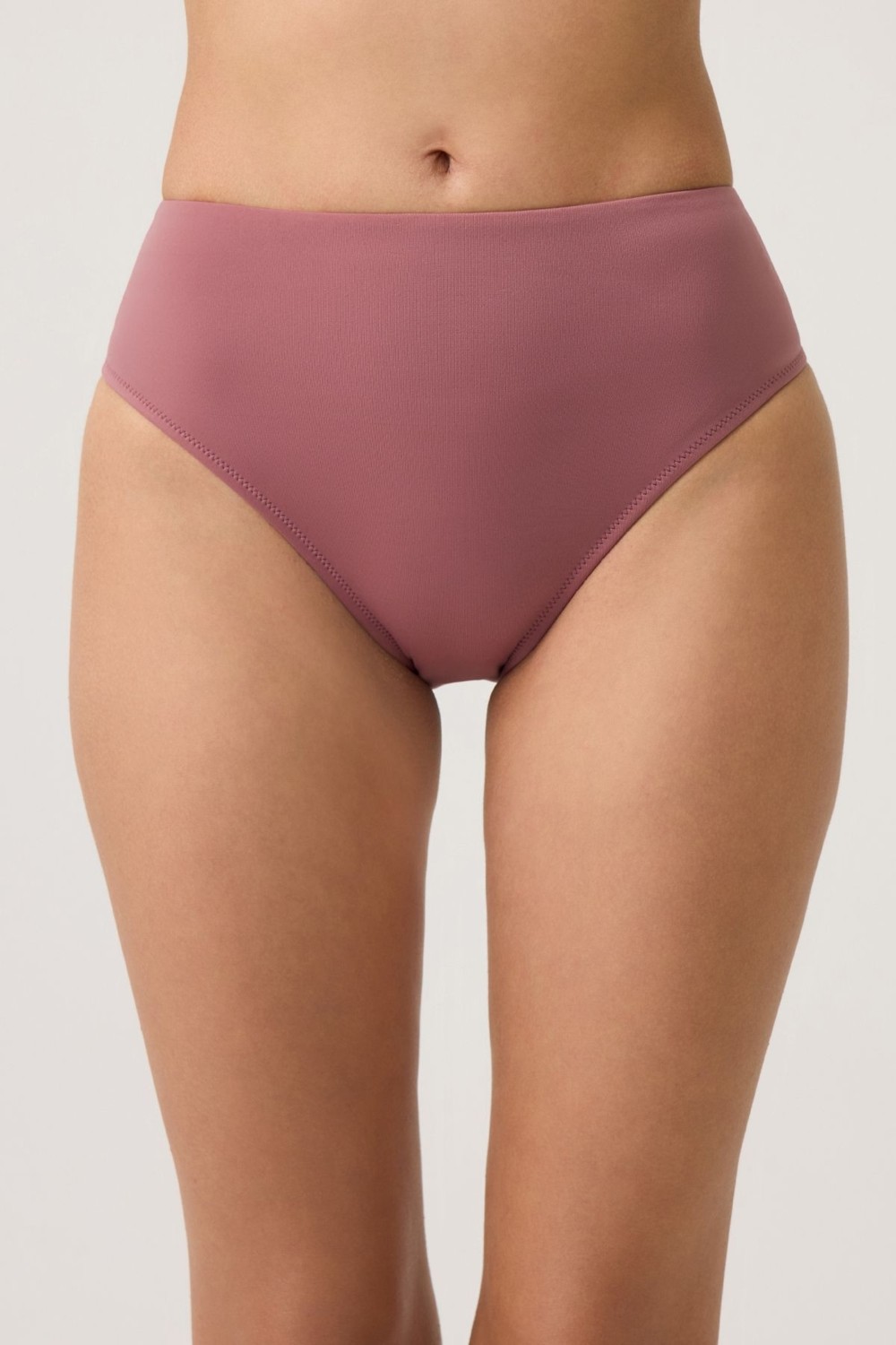 Los Ojos Lacivert-Beyaz Çizgili Yüksek Bel Bikini Altı Sporty Bottom
