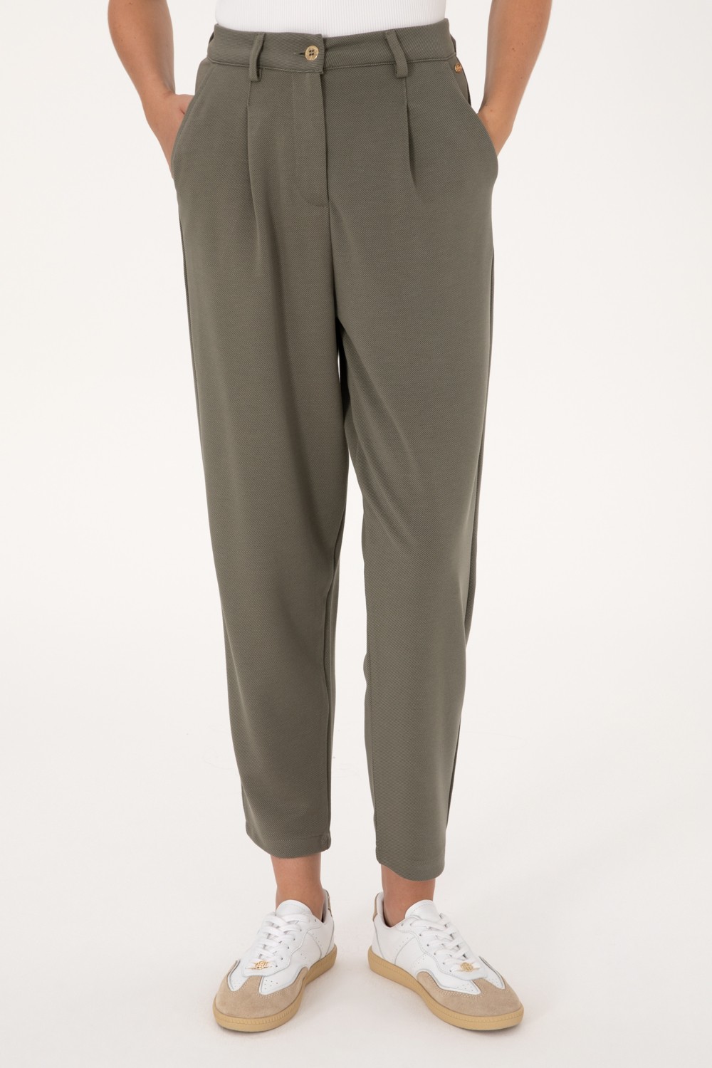 U.S. Polo Assn. Kadın Krem Örme Pantolon 50300650-VR071 görsel 8
