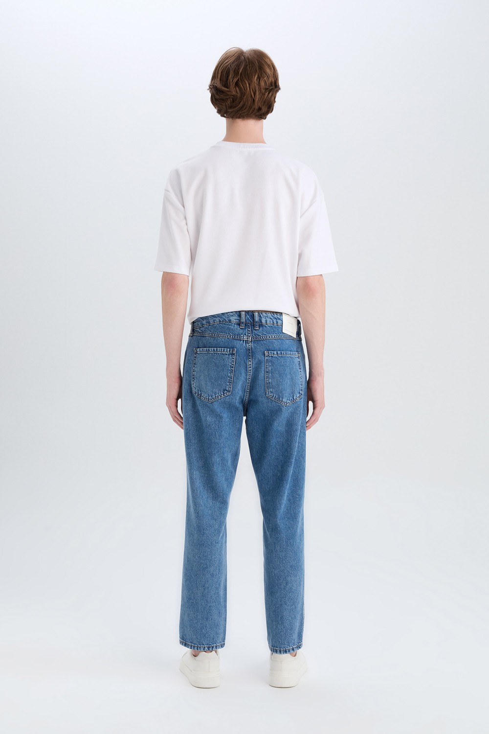 DeFacto Slim Fit Normal Bel Dar Paça Jean Pantolon D8602AX25SP görsel 7