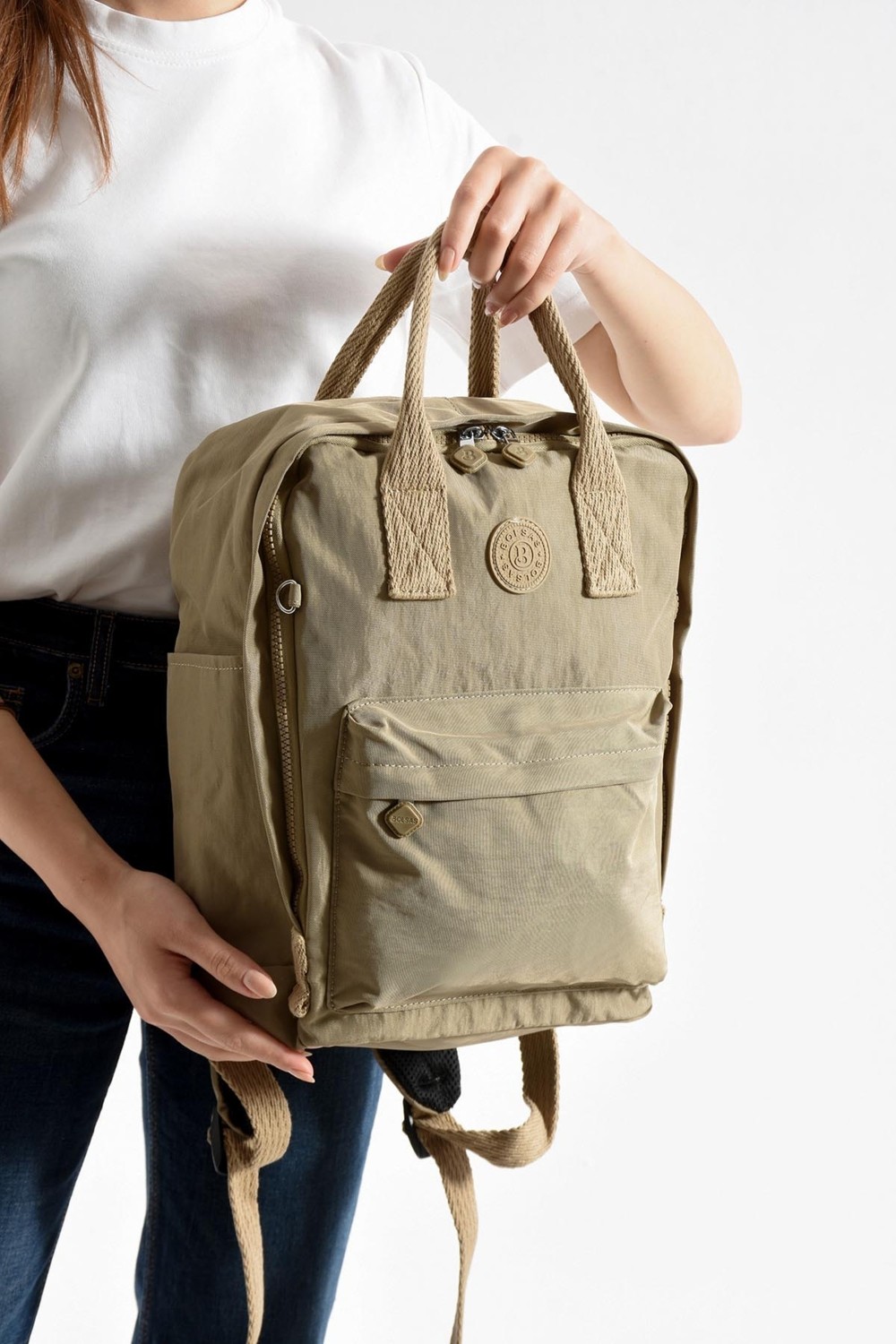 Louisiana Polo Bolsas Kadın Sırt Çanta Vizon 1088