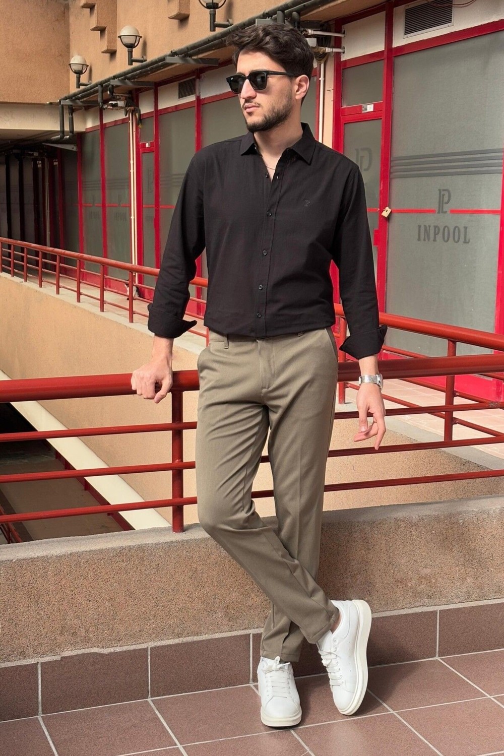 İnpool Erkek, Yeni Sezon, Standart-Fit, Old Money, Kumaş Pantolon görsel 2